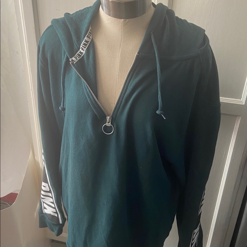 PINK Victoria's Secret Dark Green Hoodie